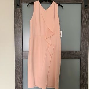 Calvin Klein sheath dress. NWT. Pink. Size 10. Fully lined.